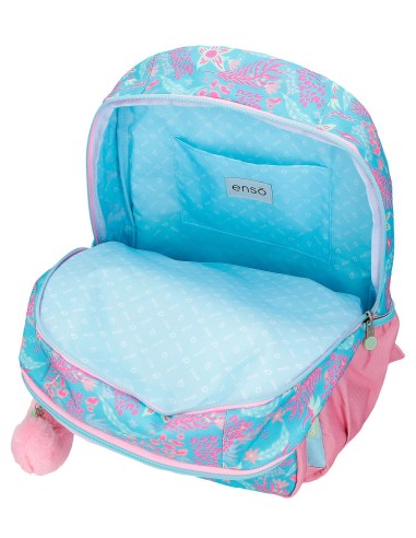 MOCHILA ADAP. 44CM. C/CARRO. ENSO JUNGLE MOOD
